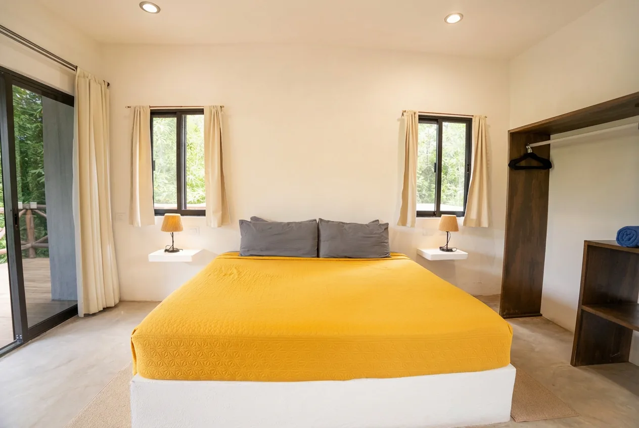 Bright, restful bedroom