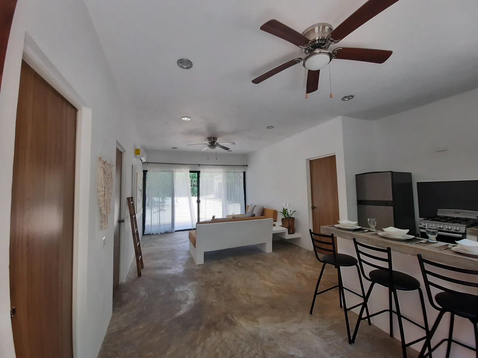 Kitchen and living space