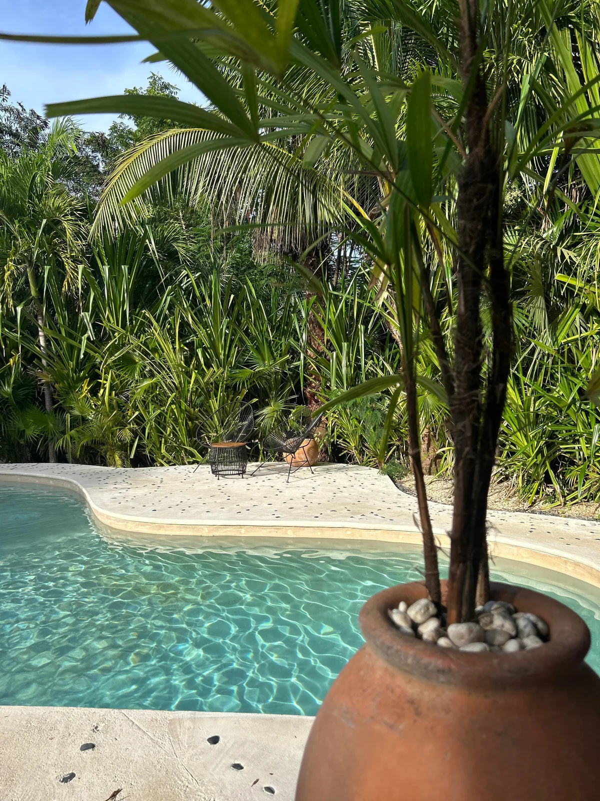 A quiet corner by the pool