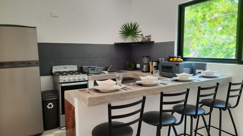 Two-bedroom duplex surrounded by tropical gardens